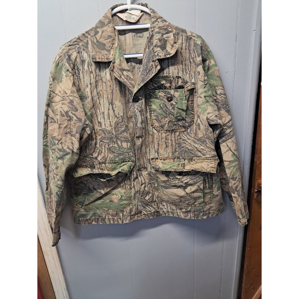 RedHead Mens Realtree Camo Hunting Jacket Cotton Field Coat Made in USA Medium